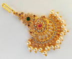 Multicolor AD Peacock Bridal Maang Tikka | Grocsy