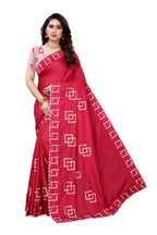 Vamika Red Dola Silk Embroidery Saree (MESHVI PINK) | Grocsy