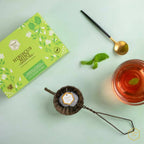 Mittal Teas Hibiscus Mint Green Tea - Eco Friendly Bags | Grocsy
