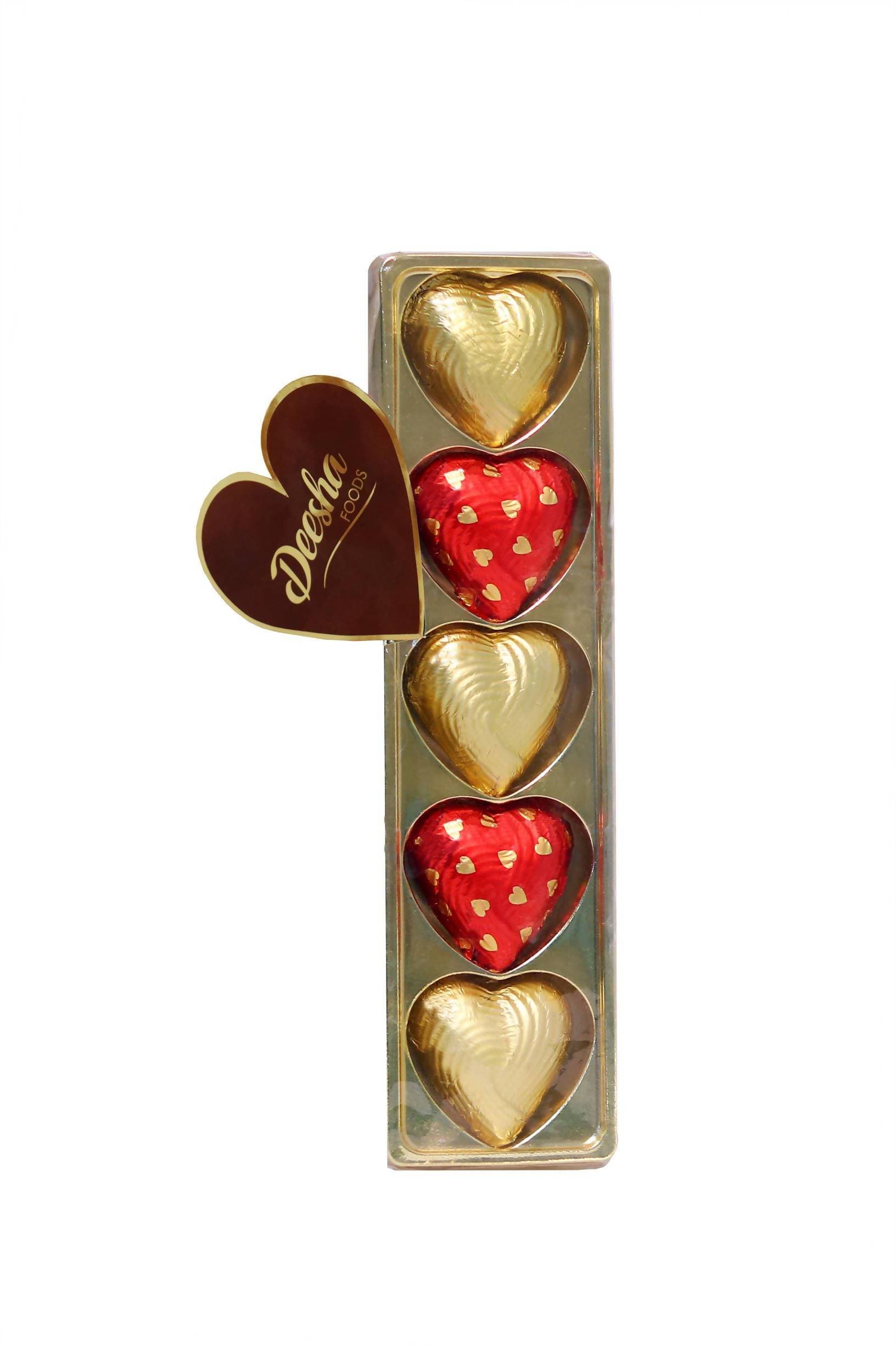 Deesha Foods Hotty Hearts 5 Chocolates | Grocsy