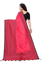 Vamika Pink Sana Silk Printed Saree (Nihal Pink) | Grocsy