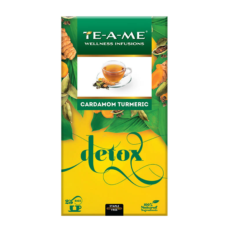 Teame Cardamom Turmeric Detox Infusion Bags | Grocsy