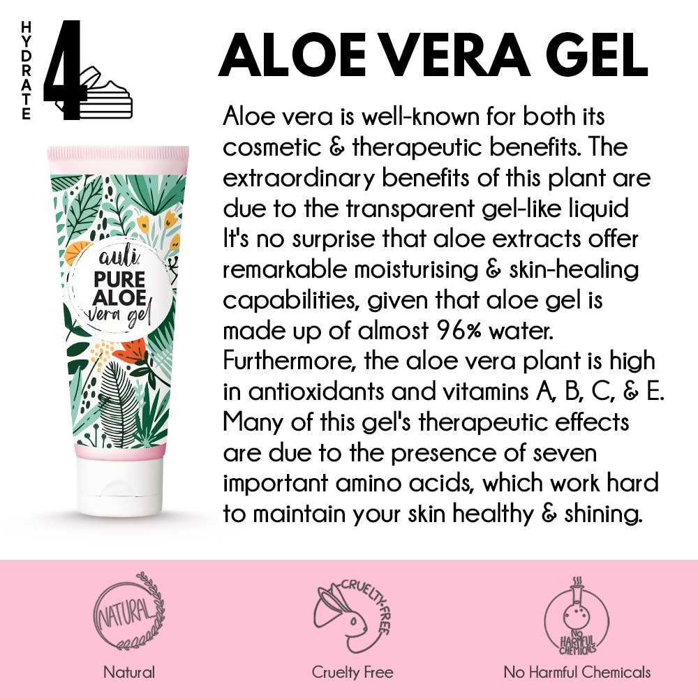 Auli Pure Aloe Vera Gel | Grocsy