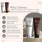 Satthwa Moroccan Argan Oil Shampoo & Conditioner Combo | Grocsy