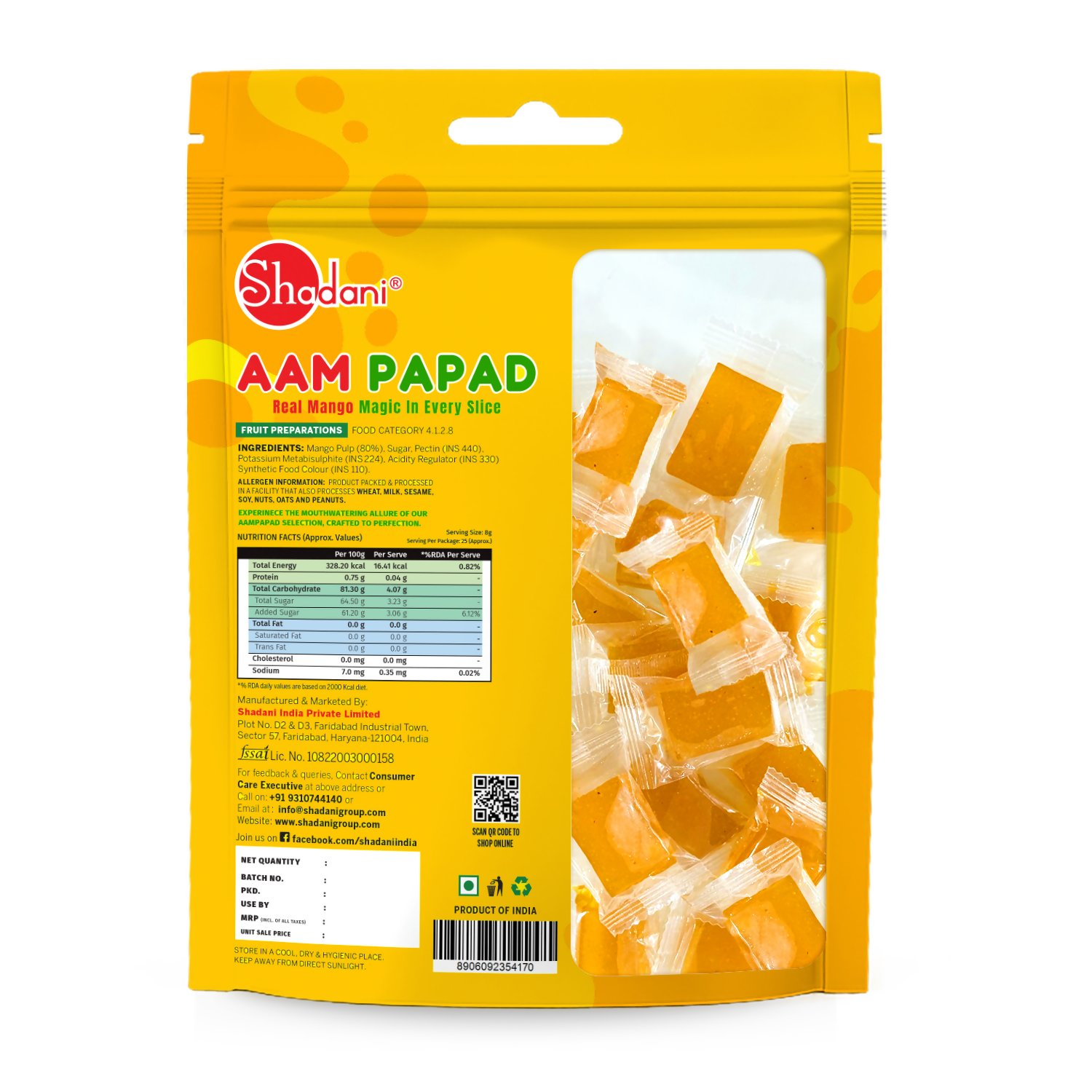 Shadani Aam Papad Pouch | Grocsy