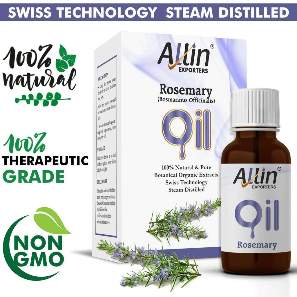 Allin Exporters Rosemary Essential Oil for Hair & Skin | Grocsy