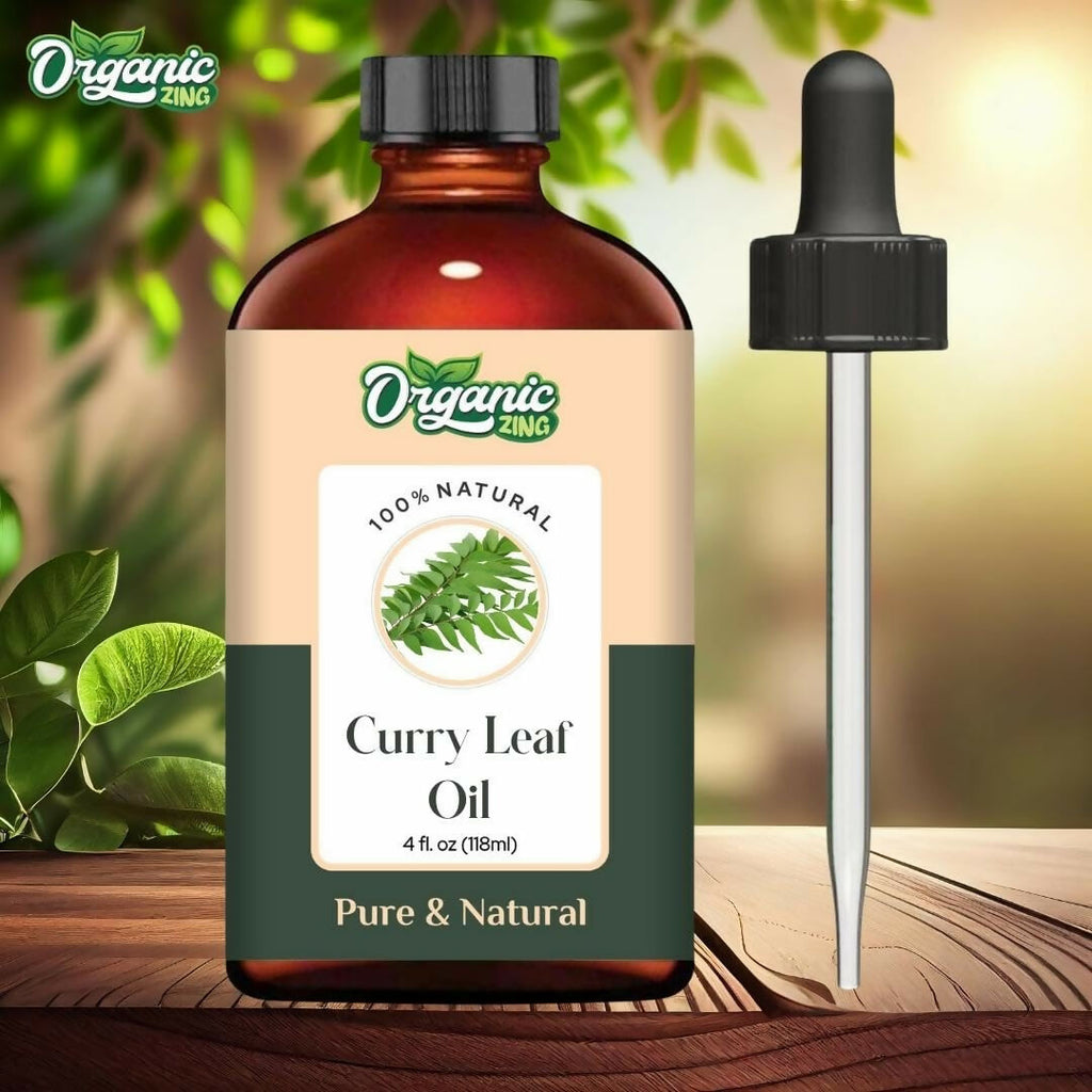Organic Zing Curry Leaf Oil (Murraya koenigii) Oil | Grocsy