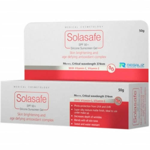 Regaliz Solasafe SPF 50+ Silicone Sunscreen Gel | Grocsy