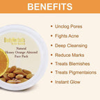 Bodyherbals Skin Brightening Orange Honey & Almond Face Pack | Grocsy