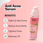 G&f Anti Acne Serum with Neem, Turmeric | Grocsy