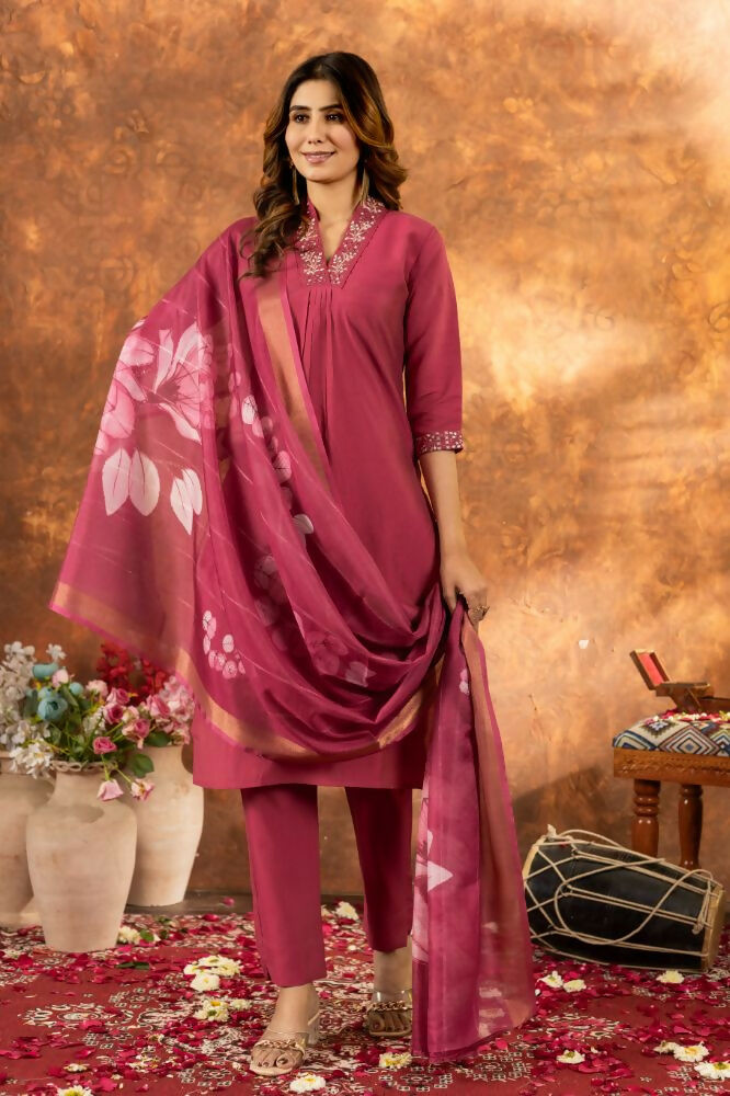 Gajari Ready to Wear Salwar Kameez Set for Women by Infinity Export | Grocsy