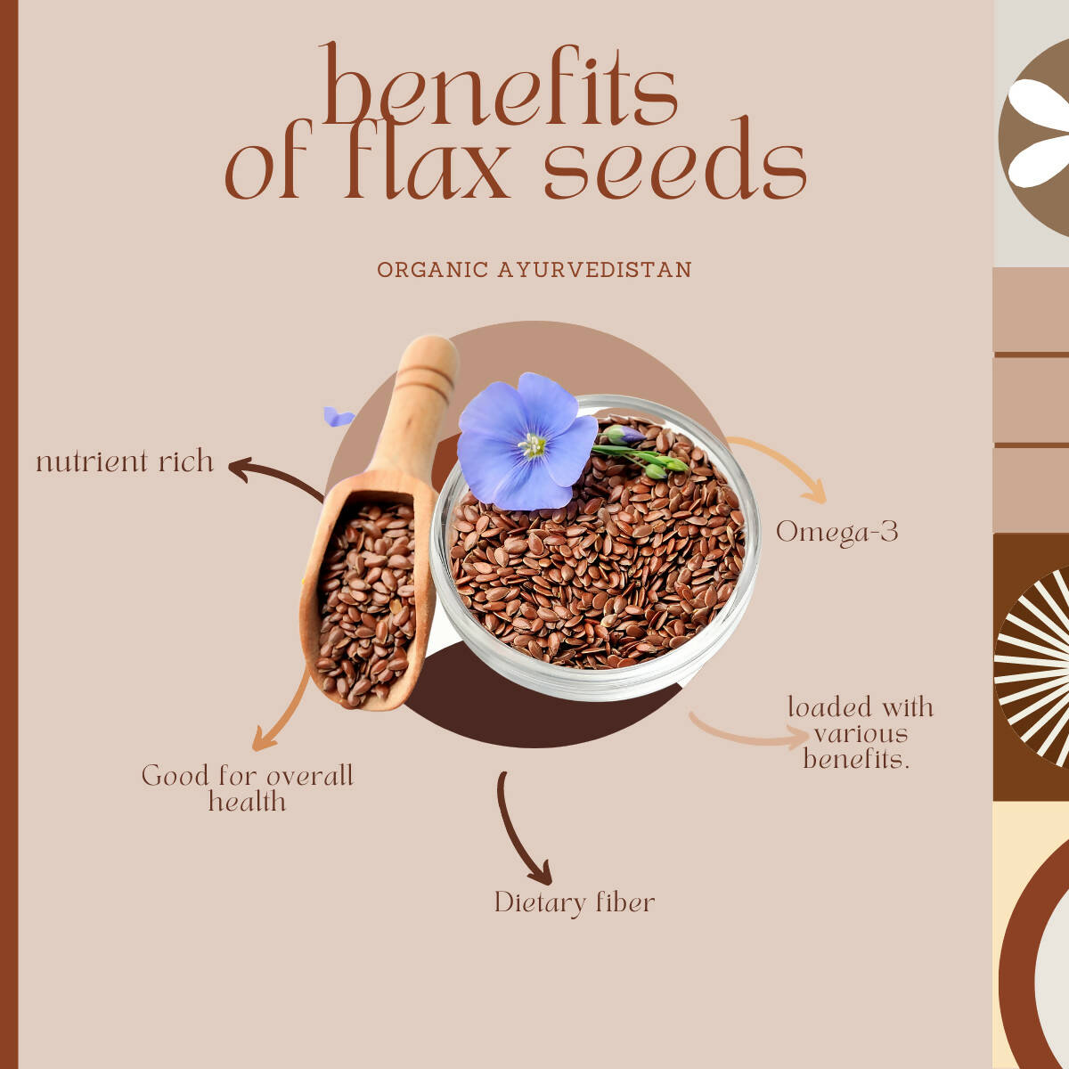 Organic AyurveGrocsyn Flax Seeds | Grocsy