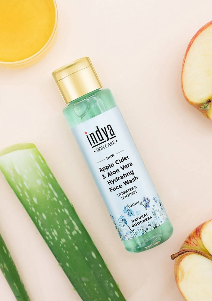 Indya Apple Cider & Aloe Vera Hydrating Face Wash | Grocsy