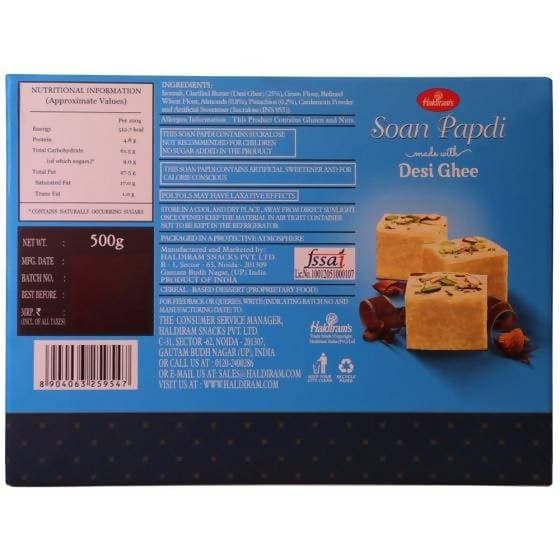 Haldiram's Sugar Free Soan Papdi | Grocsy