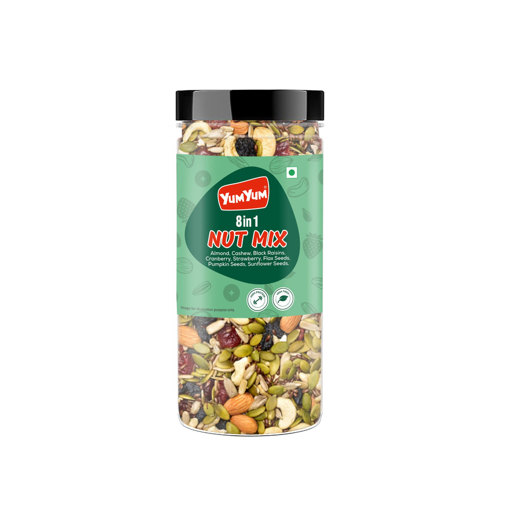 Yum Yum 8 In 1 Nut Mix Jar | Grocsy