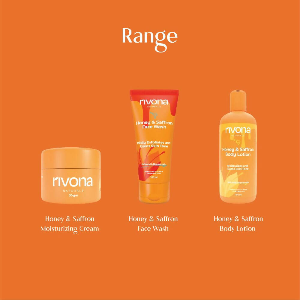 Rivona Naturals Honey & Saffron Lotion | Grocsy