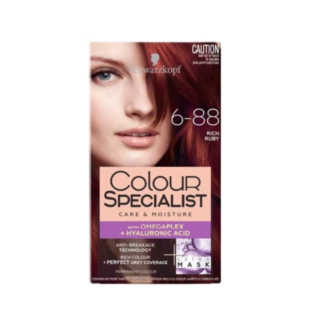 Schwarzkopf Colour Specialist Permanent Hair Colour - 6.88 Rich Ruby | Grocsy