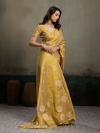 Shree Shyam Fashion Beige Tissue Silk Saree | Grocsy