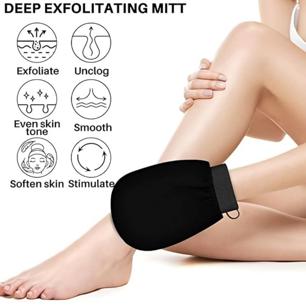 Bronson Professional Exfoliating Bath Glove Body Scrubber Mitt Loofah | Grocsy
