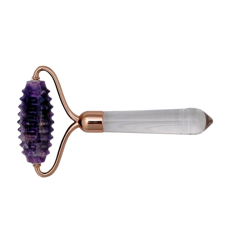 Zobha Genuine Amethyst Spike Head Roller | Grocsy