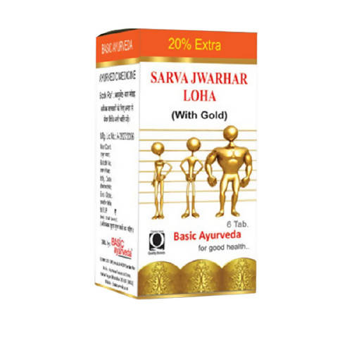 Basic Ayurveda Sarva Jwarhar Loha (With Gold) Tablet | Grocsy