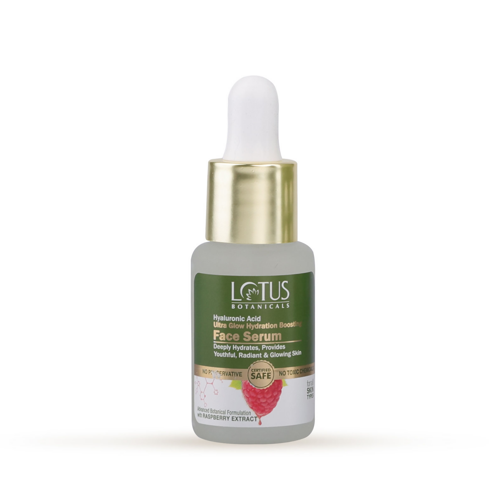 Lotus Botanicals Hyaluronic Acid & Raspberry Ultra Glow & Hydration Boosting Serum | Grocsy