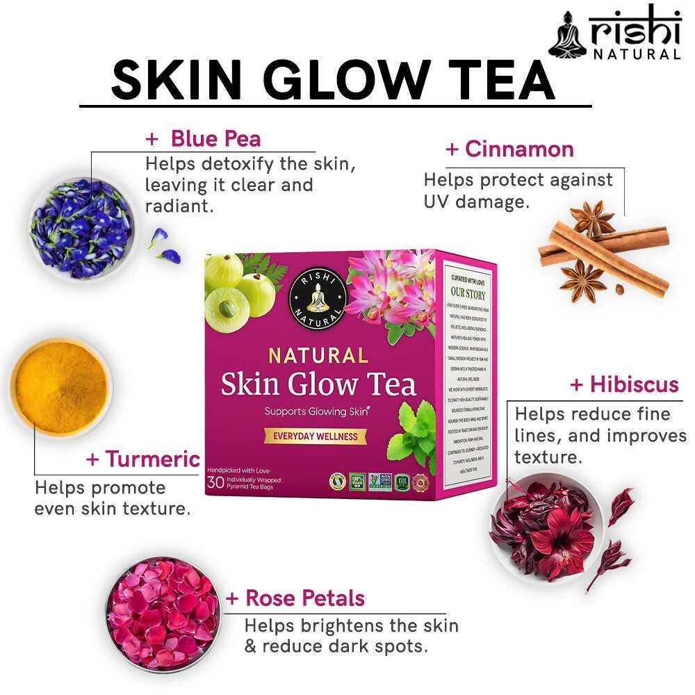 Rishi Natural Skin Glow Tea | Grocsy