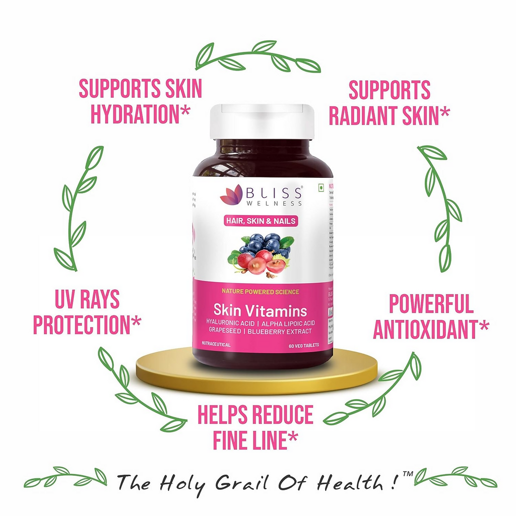 Bliss Welness Skin Multivitamin Tablets | Grocsy