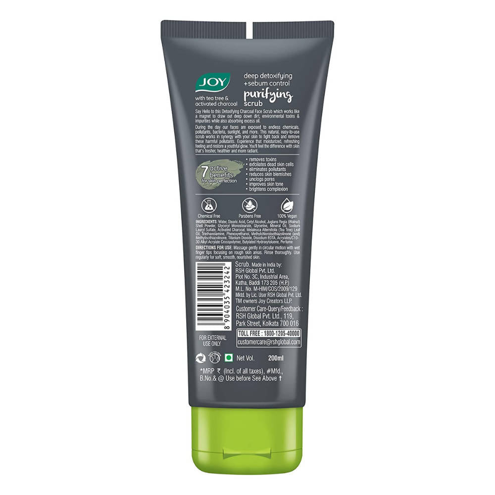 Joy Purifying Scrub With Tea Tree & Activated Charcoal | Grocsy