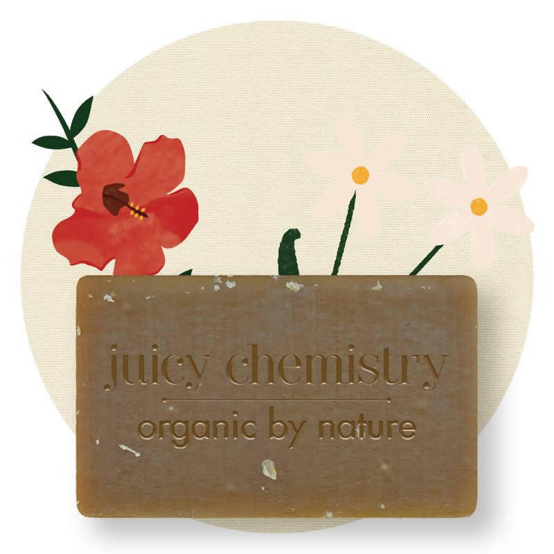 Juicy Chemistry Hibiscus, Onion & Bhringaraj Shampoo bar | Grocsy