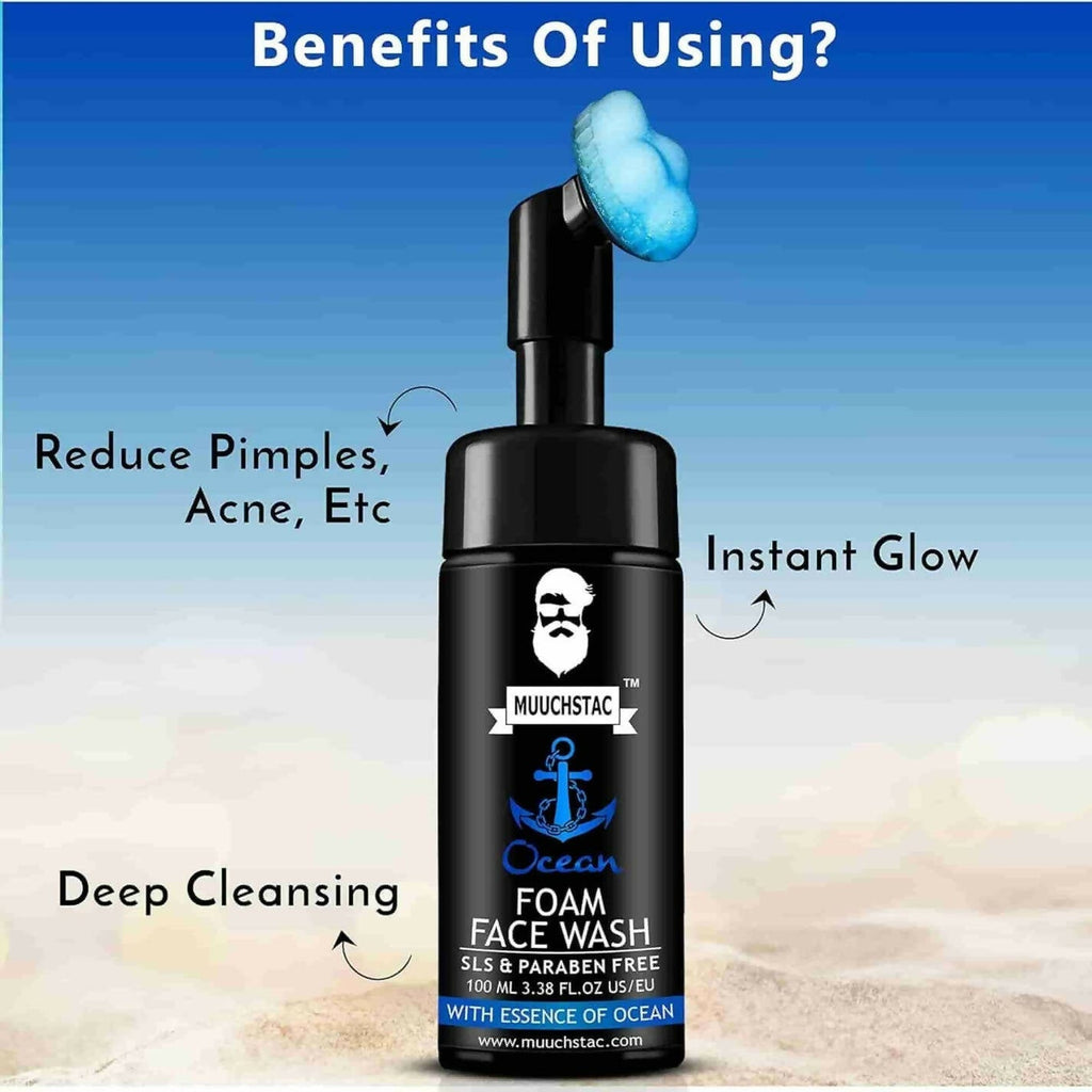Muuchstac Ocean Foam Face Wash | Grocsy