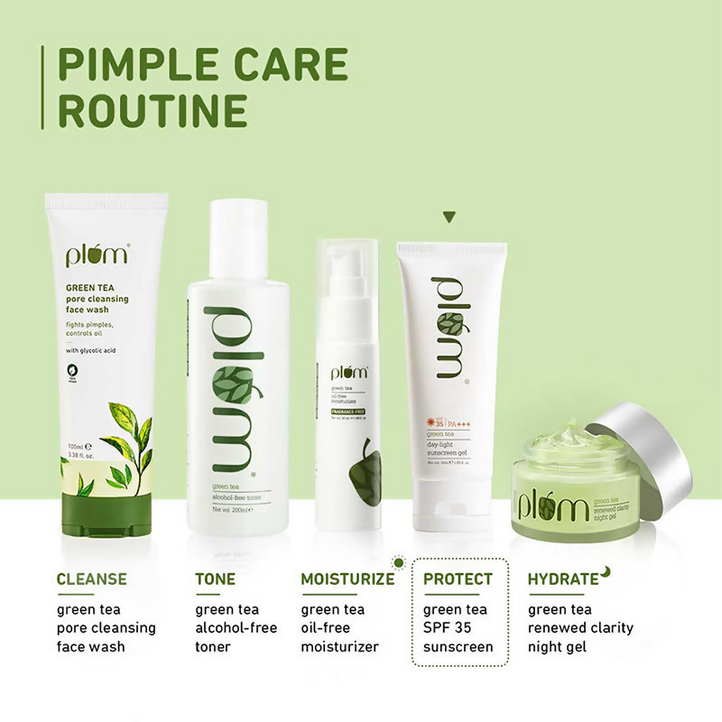 Plum Green Tea Day-Light Broad Spectrum Sunscreen Gel SPF 35 PA+++ UVA/B | Grocsy