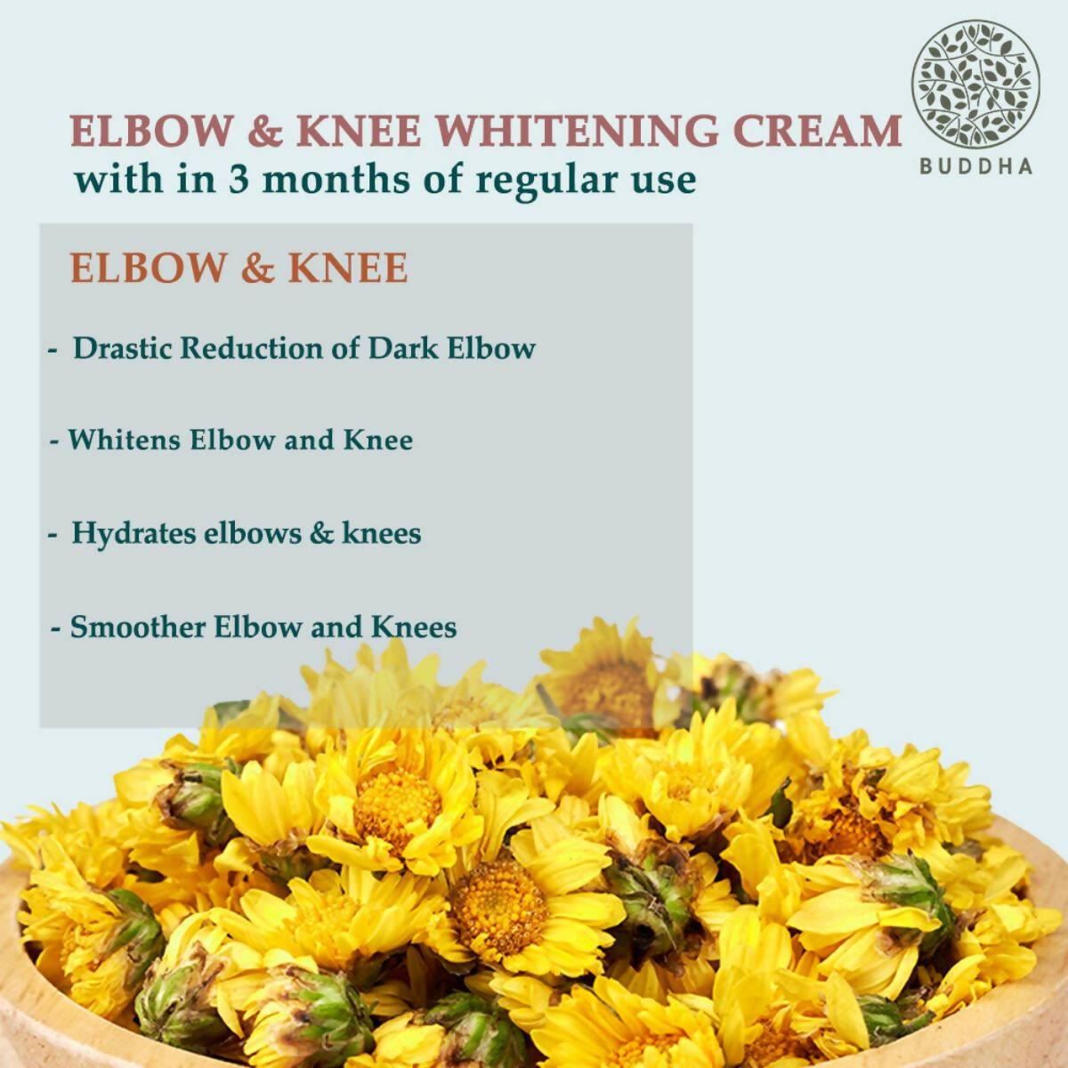 Buddha Natural Elbow and Knee Whitening Cream | Grocsy