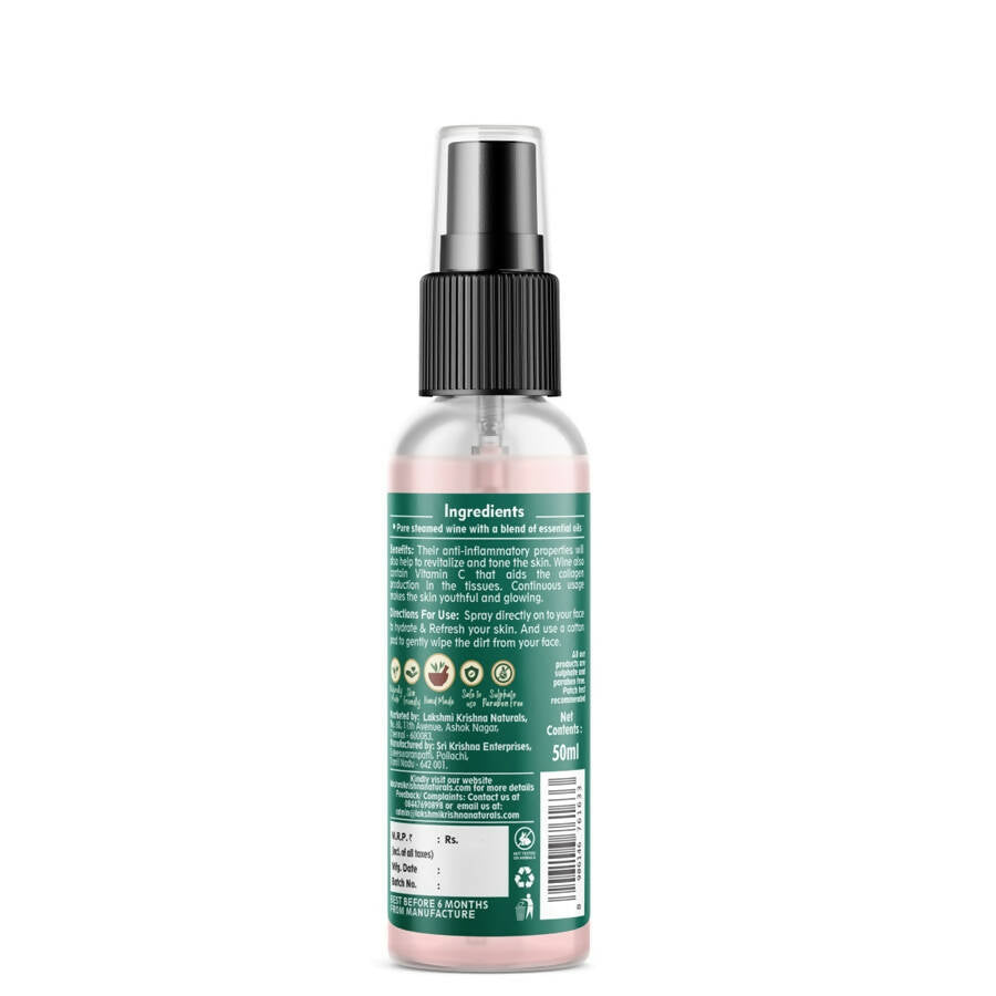 Lakshmi Krishna Naturals Wine Toner | Grocsy