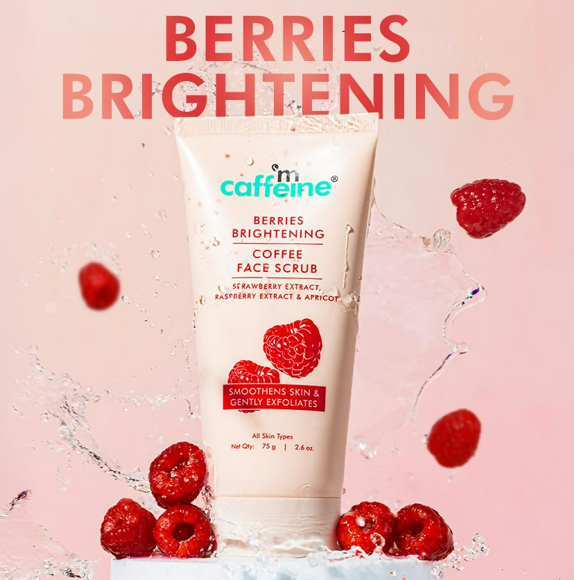 mCaffeine Berries Brightening Coffee Face Scrub | Grocsy