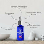 Ivory Natural Greys Beard Serum Restore Natural Black Color Of Grey White Beard | Grocsy