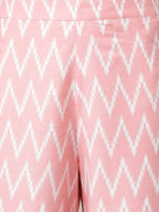 FIORRA Women's Baby Pink Cotton A-Line Kurta Set | Grocsy