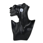 Trendoo Jewelry Gold-Polished Stylish Fancy Grey Studs