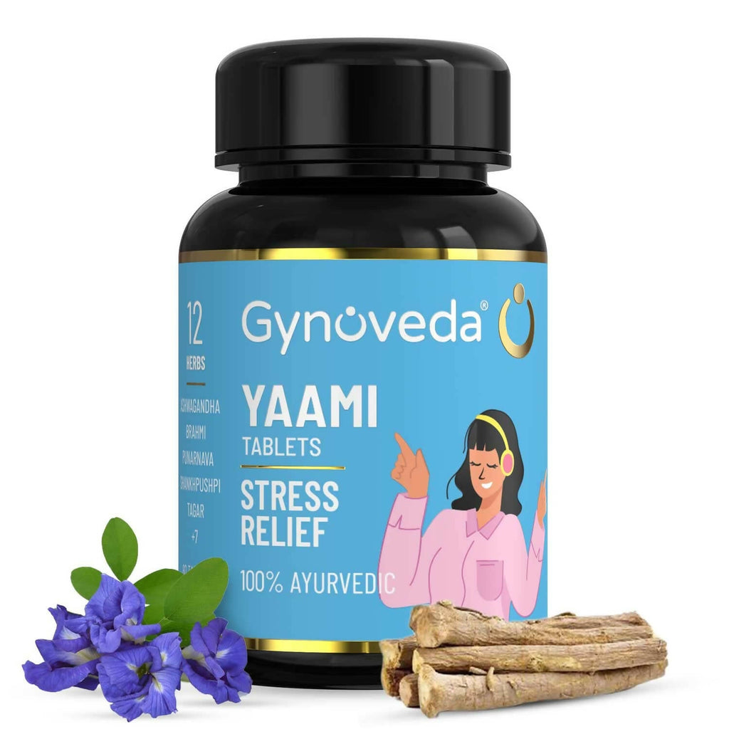 Gynoveda Yaami Ashwagandha Ayurvedic Tablets | Grocsy
