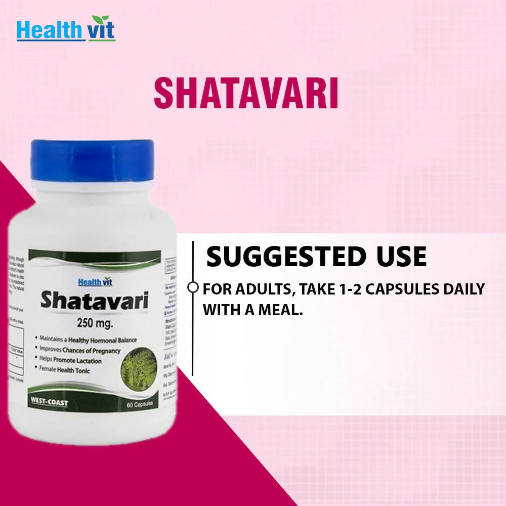 Healthvit Shatavari Capsules | Grocsy