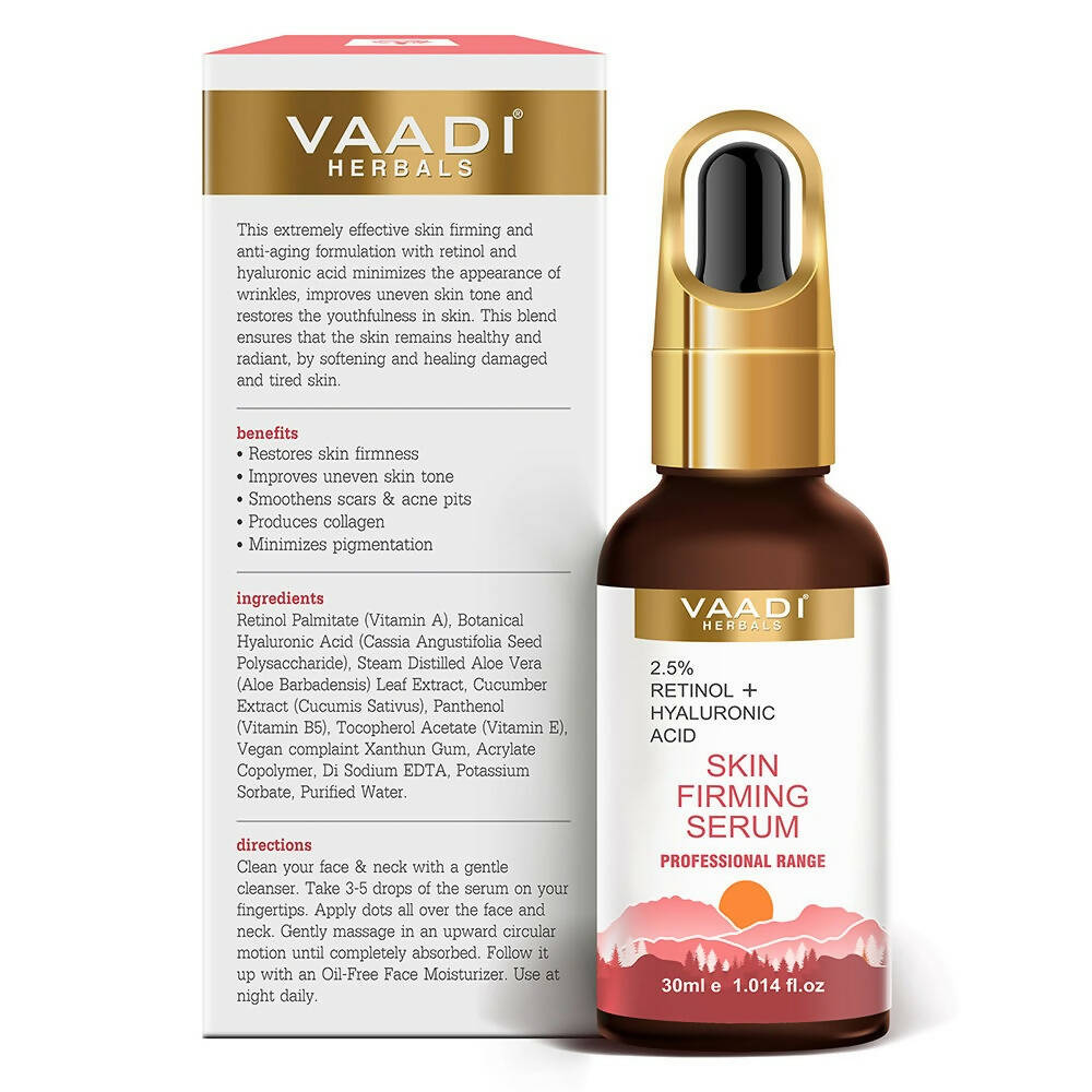 Vaadi Herbals Skin Firming Serum With 2.5% Retinol & Hyaluronic Acid | Grocsy