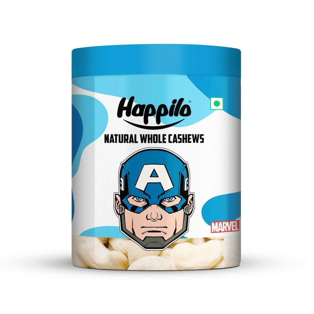 Happilo Natural Whole Cashews-Marvel Captain America Edition | Grocsy