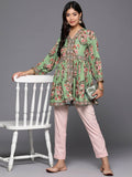Ahalyaa Women's Traditional wear Tunic - Green | Grocsy