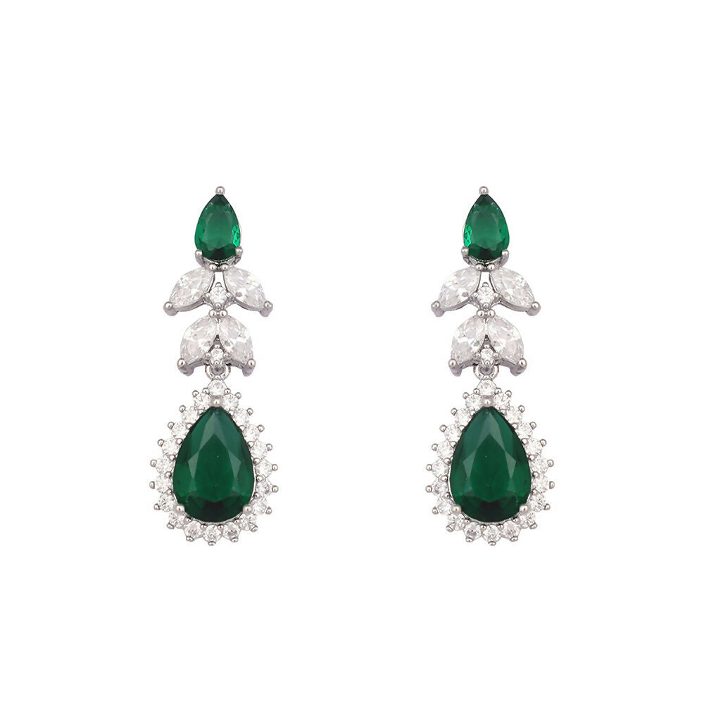 Nuyug Celestial Emerald Cubic ZIrcon Necklace Set | Grocsy