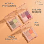 Huda Beauty Glowish Micro Mini Natural Eyeshadow Palette - Clay | Grocsy