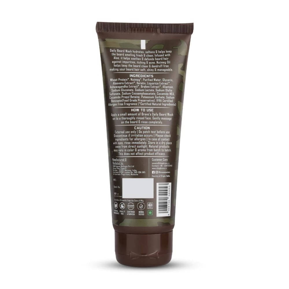 Brave Essentials Daily Beard Wash | Grocsy
