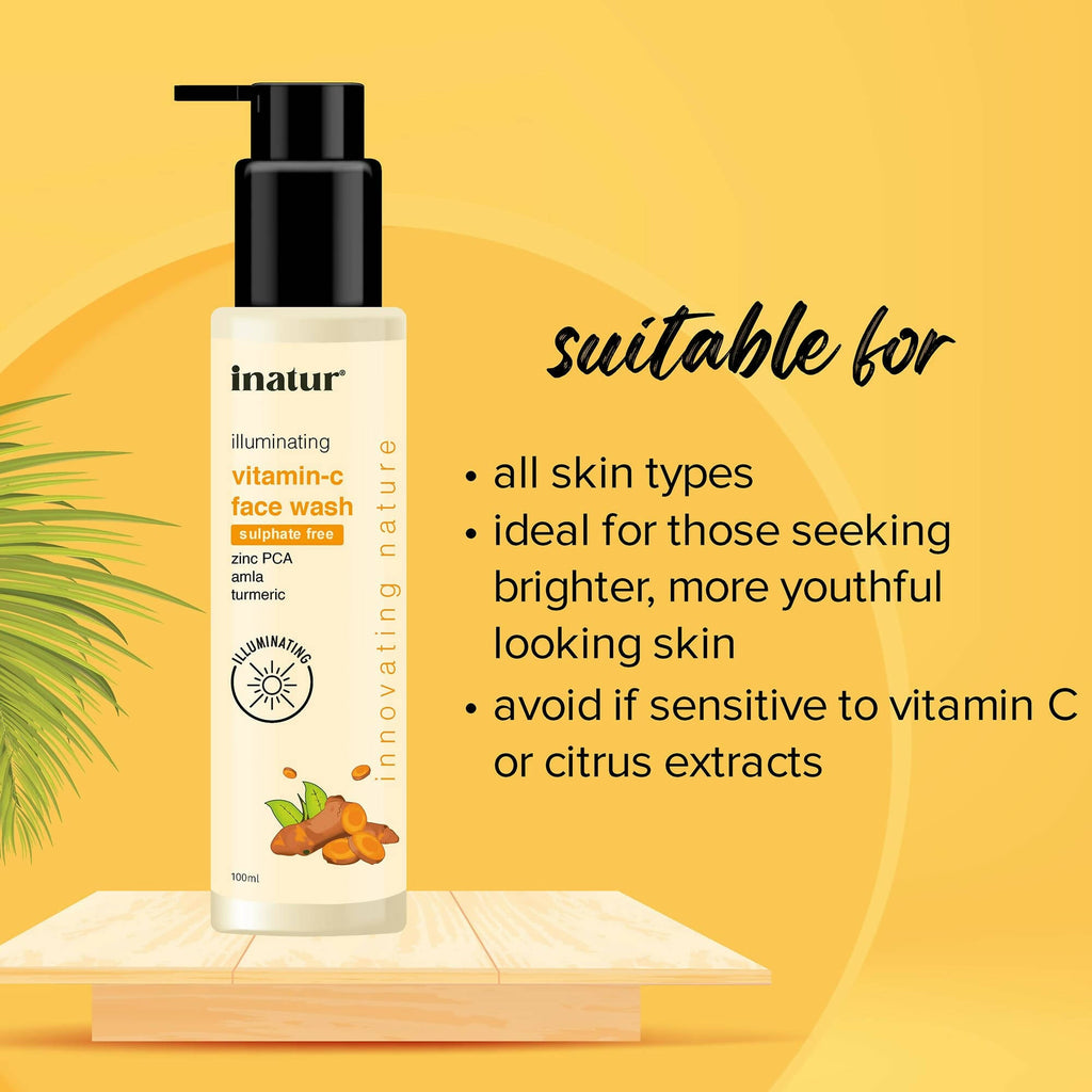 Inatur Vitamin C Face Wash | Grocsy