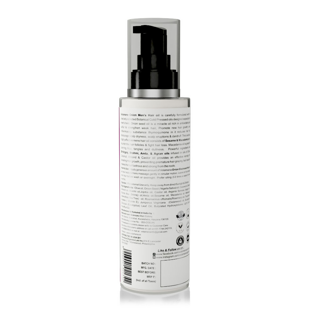 Volamena Onion Mens Hair Oil | Grocsy