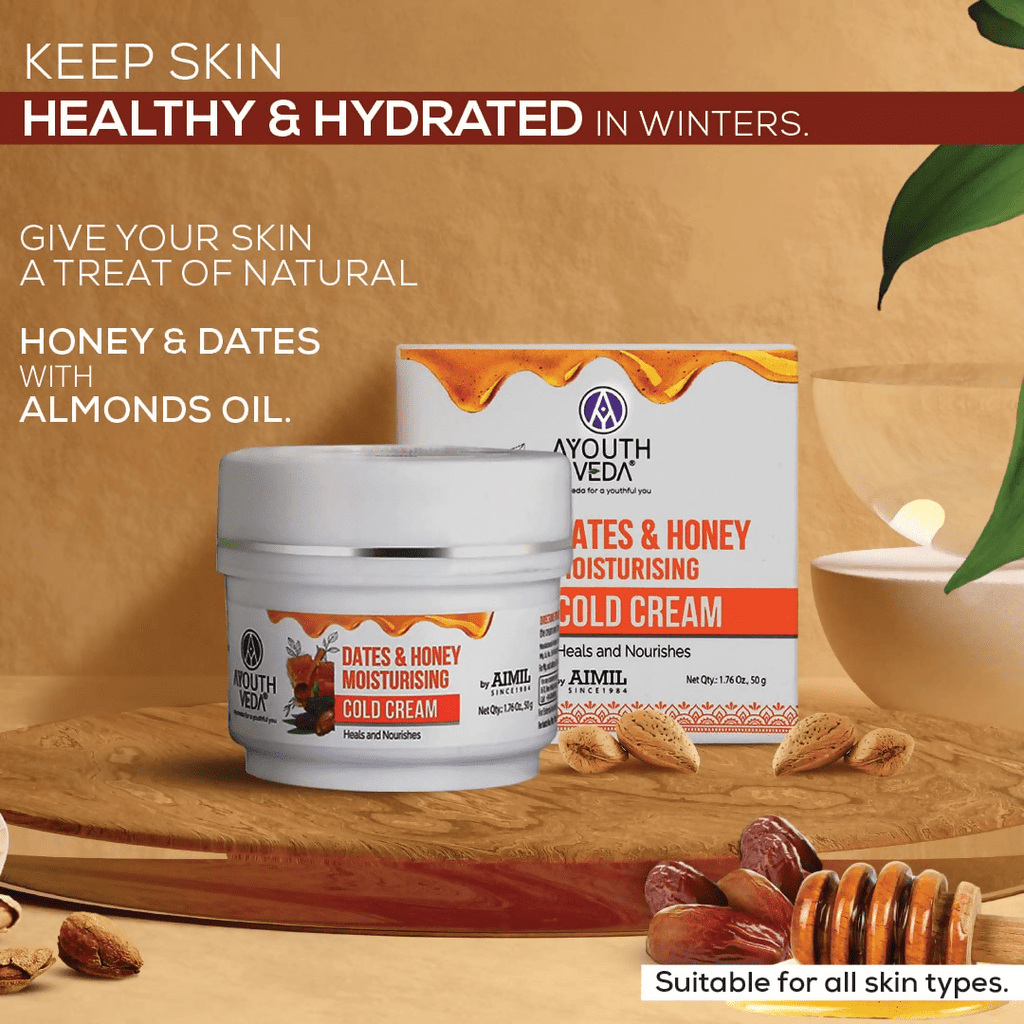 Ayouthveda Dates & Honey Moisturising Cold Cream | Grocsy