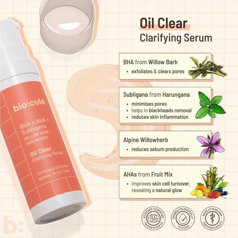 Biocule Oil Clear Clarifying Face Serum | Grocsy